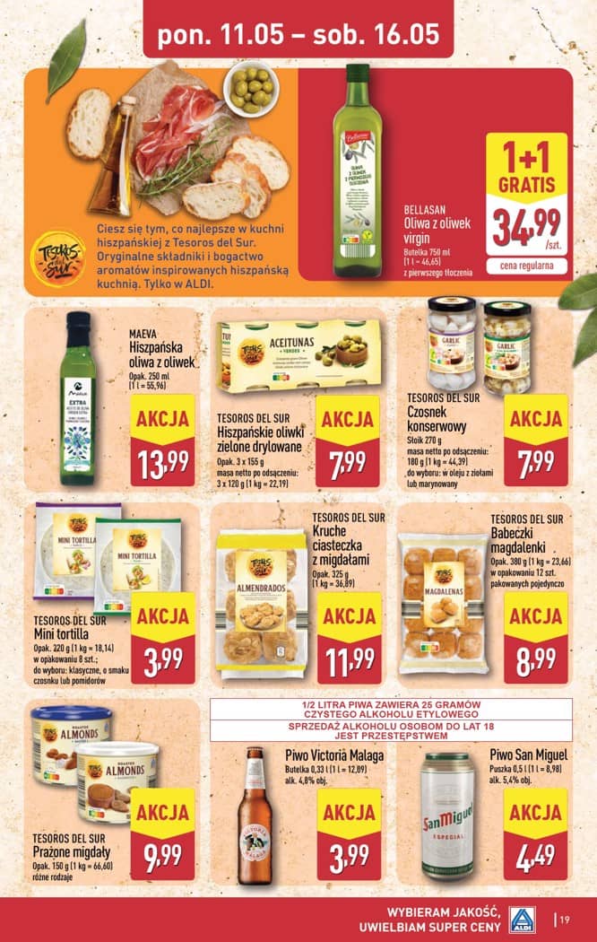Aldi - Pełna oferta od poniedziałku 11.05 do soboty 16.05 19 puslapis