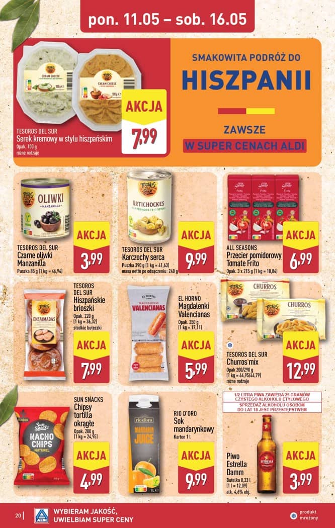 Aldi - Pełna oferta od poniedziałku 11.05 do soboty 16.05 20 puslapis