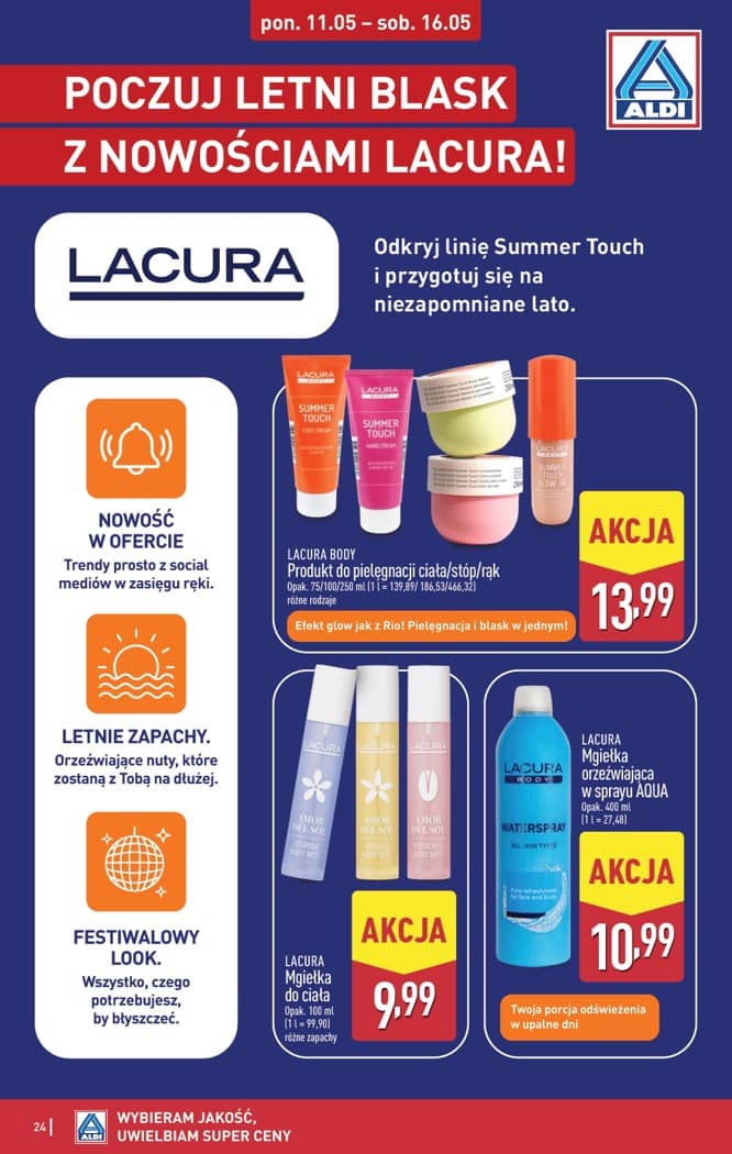 Aldi - Pełna oferta od poniedziałku 11.05 do soboty 16.05 24 puslapis