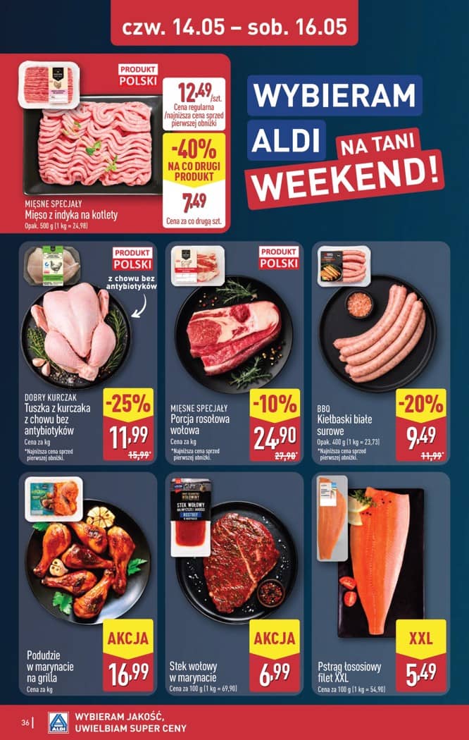 Aldi - Pełna oferta od poniedziałku 11.05 do soboty 16.05 36 puslapis
