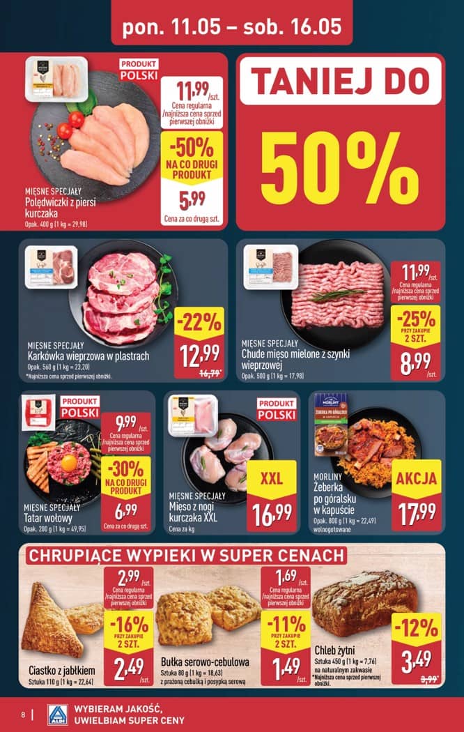 Aldi - Pełna oferta od poniedziałku 11.05 do soboty 16.05 8 puslapis