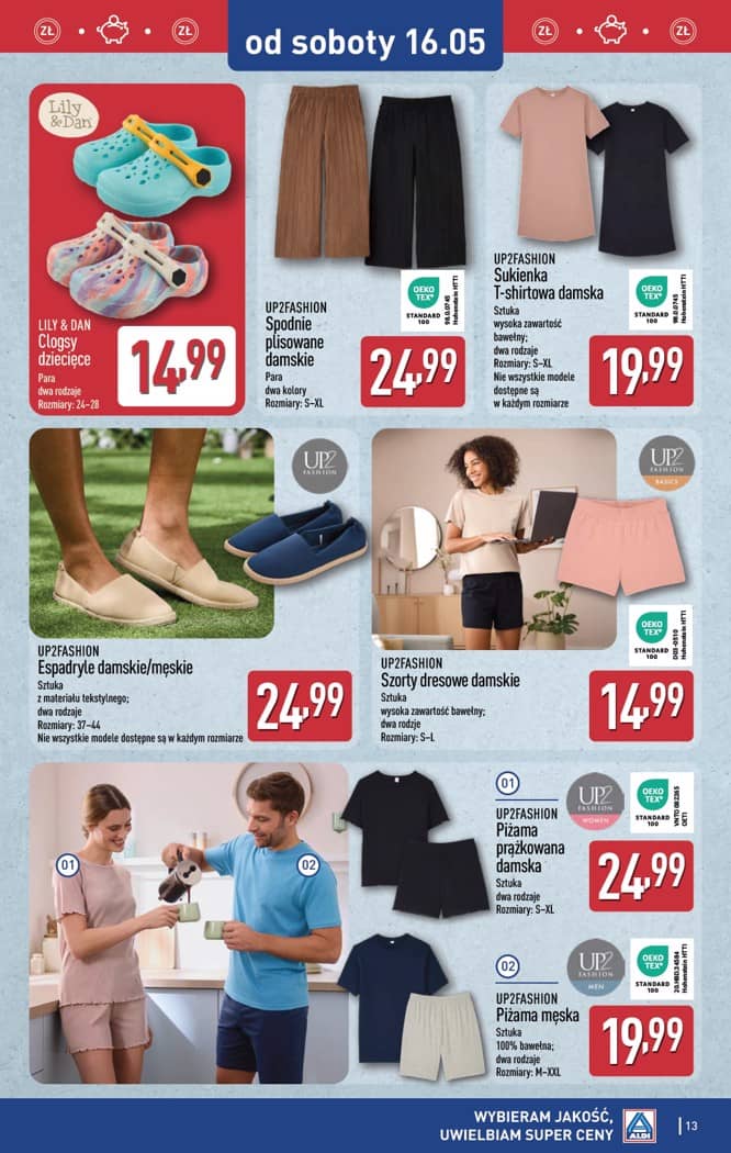 Aldi - Artykuły przemysłowe i tekstylia od środy 13.05 i od soboty 16.05 13 puslapis