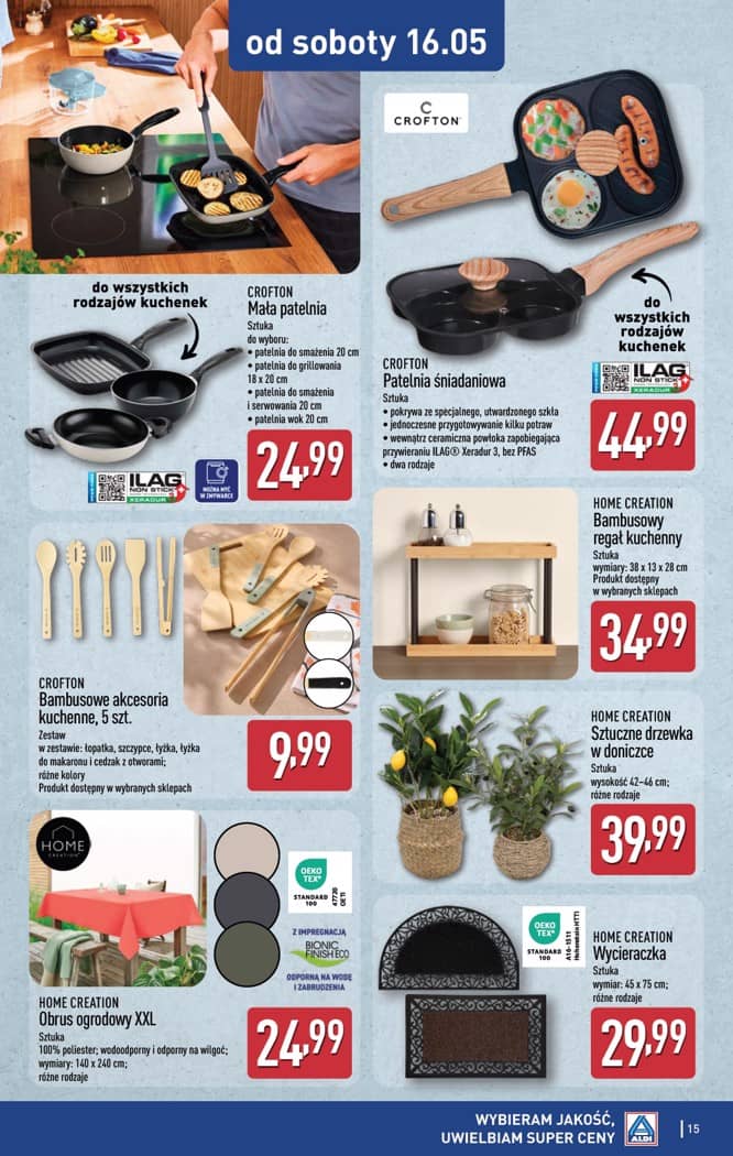 Aldi - Artykuły przemysłowe i tekstylia od środy 13.05 i od soboty 16.05 15 puslapis