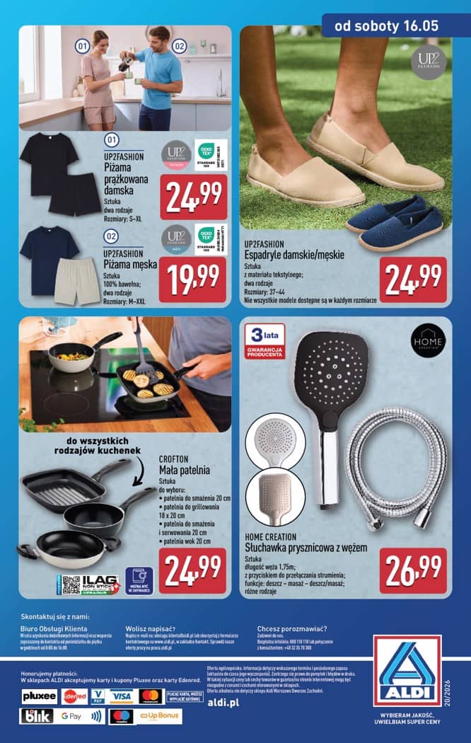Aldi - Artykuły przemysłowe i tekstylia od środy 13.05 i od soboty 16.05 16 puslapis