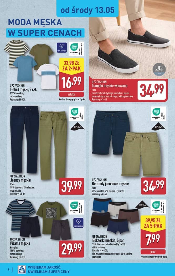 Aldi - Artykuły przemysłowe i tekstylia od środy 13.05 i od soboty 16.05 8 puslapis