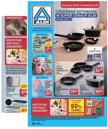 Aldi - Artykuły przemysłowe i tekstylia od środy 20.05 i od soboty 23.05 2026-05-20 – 2026-05-23