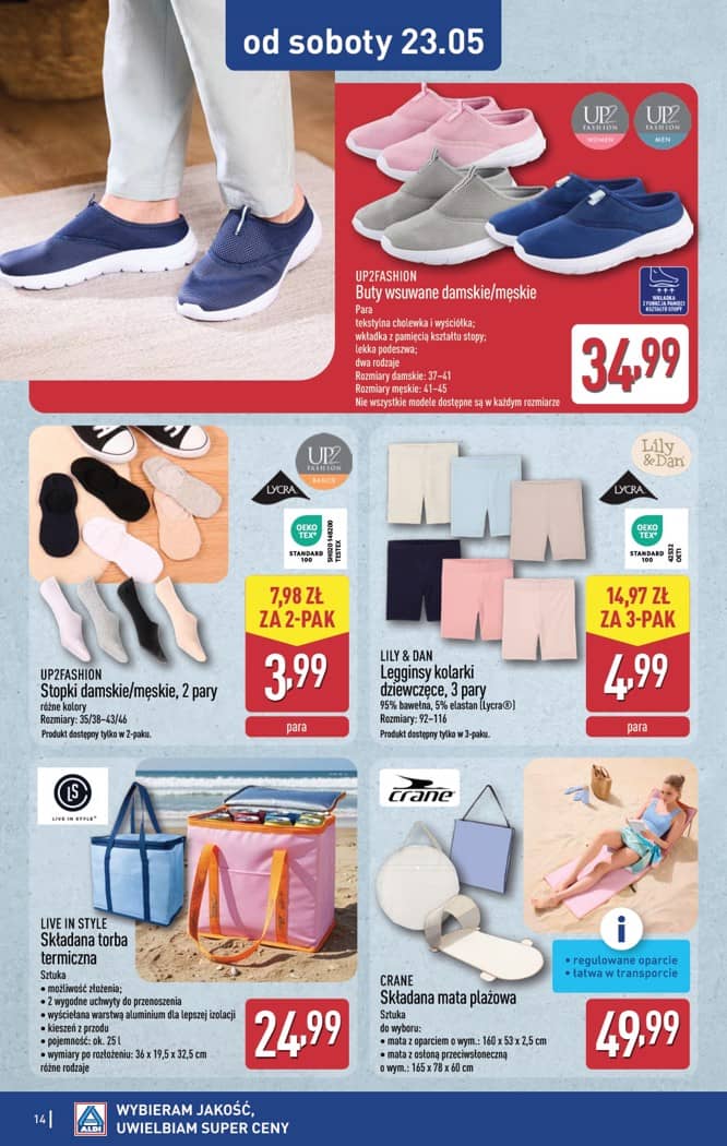 Aldi - Artykuły przemysłowe i tekstylia od środy 20.05 i od soboty 23.05 14 puslapis