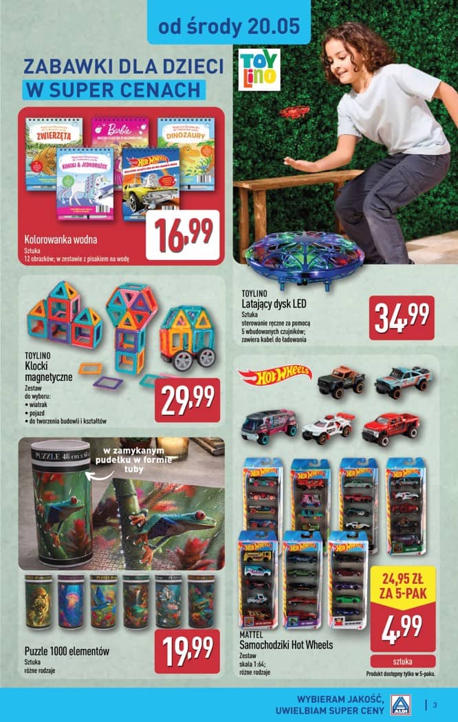 Aldi - Artykuły przemysłowe i tekstylia od środy 20.05 i od soboty 23.05 3 puslapis