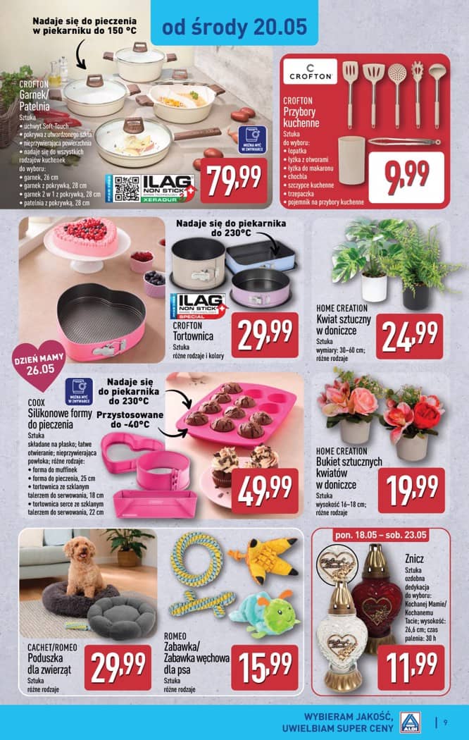 Aldi - Artykuły przemysłowe i tekstylia od środy 20.05 i od soboty 23.05 9 puslapis