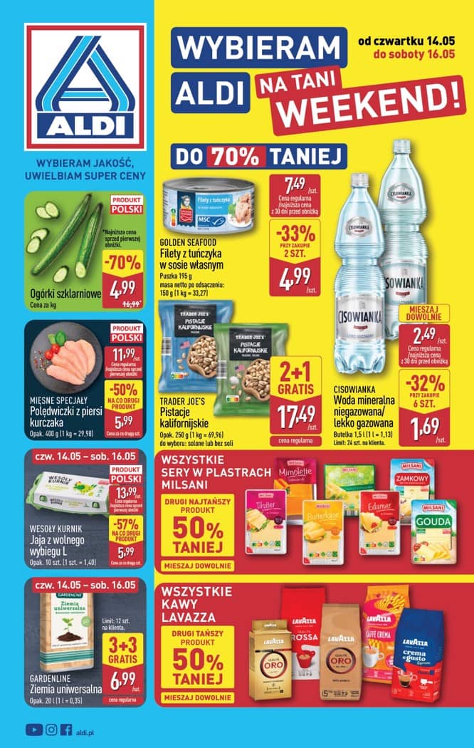Aldi - Oferta weekendowa od czwartku 14.05 do soboty 16.05 1 puslapis