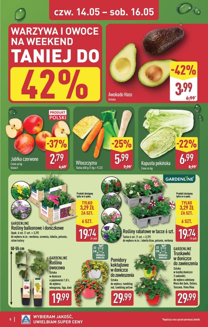 Aldi - Oferta weekendowa od czwartku 14.05 do soboty 16.05 8 puslapis