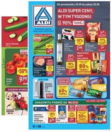 Aldi - Pełna oferta od poniedziałku 25.05 do soboty 30.05 2026-05-25 – 2026-05-30