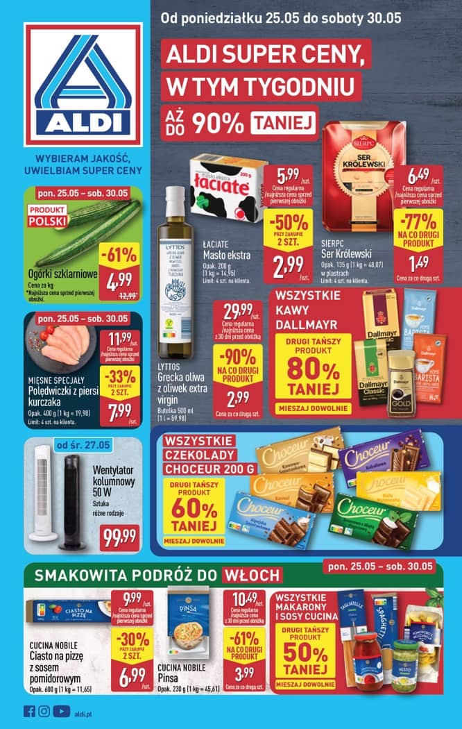 Aldi - Pełna oferta od poniedziałku 25.05 do soboty 30.05 1 puslapis