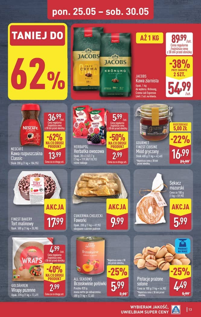 Aldi - Pełna oferta od poniedziałku 25.05 do soboty 30.05 13 puslapis