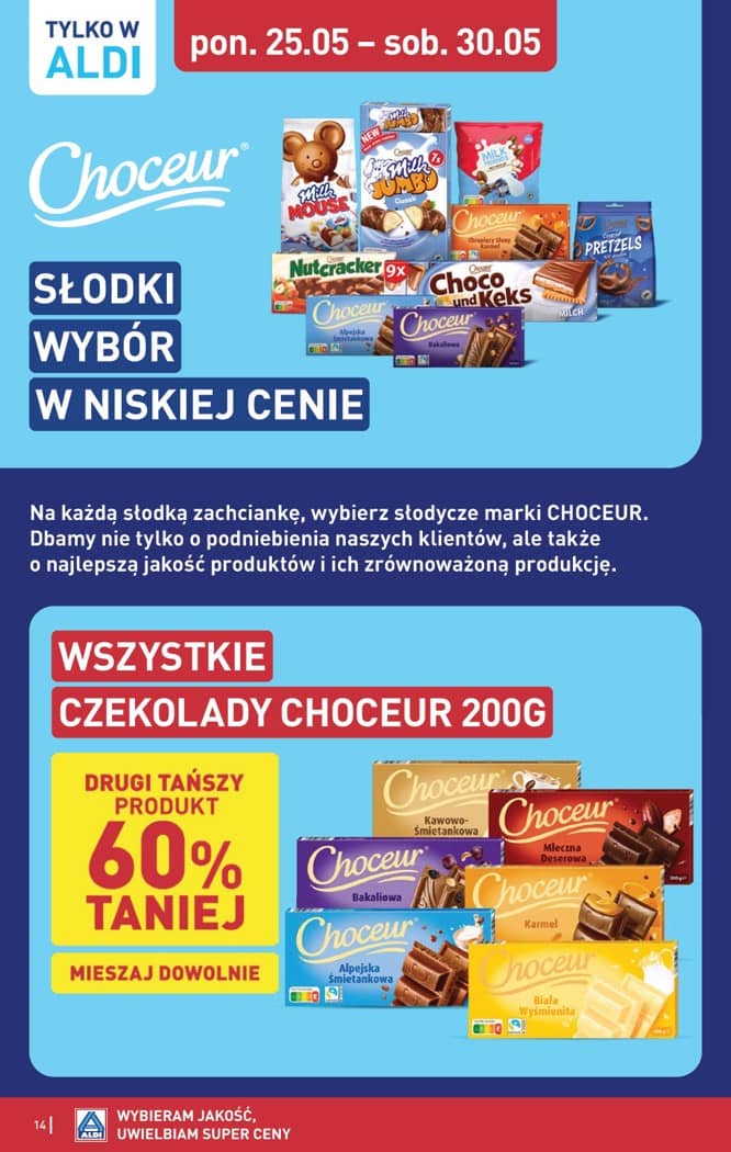 Aldi - Pełna oferta od poniedziałku 25.05 do soboty 30.05 14 puslapis