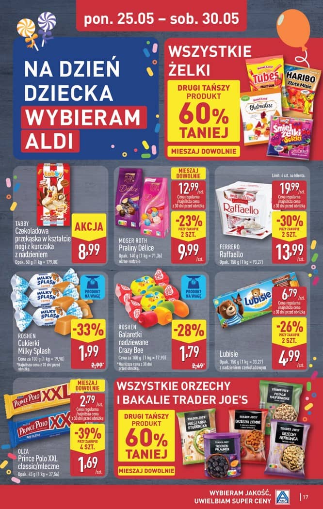 Aldi - Pełna oferta od poniedziałku 25.05 do soboty 30.05 17 puslapis
