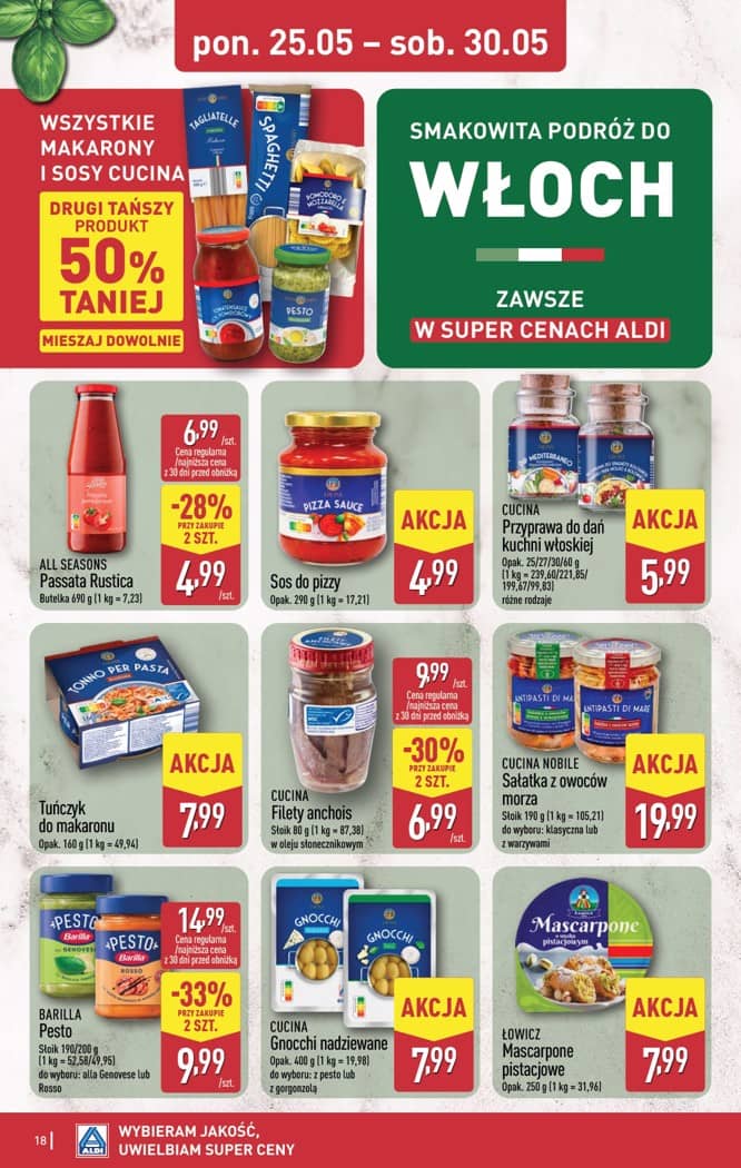 Aldi - Pełna oferta od poniedziałku 25.05 do soboty 30.05 18 puslapis
