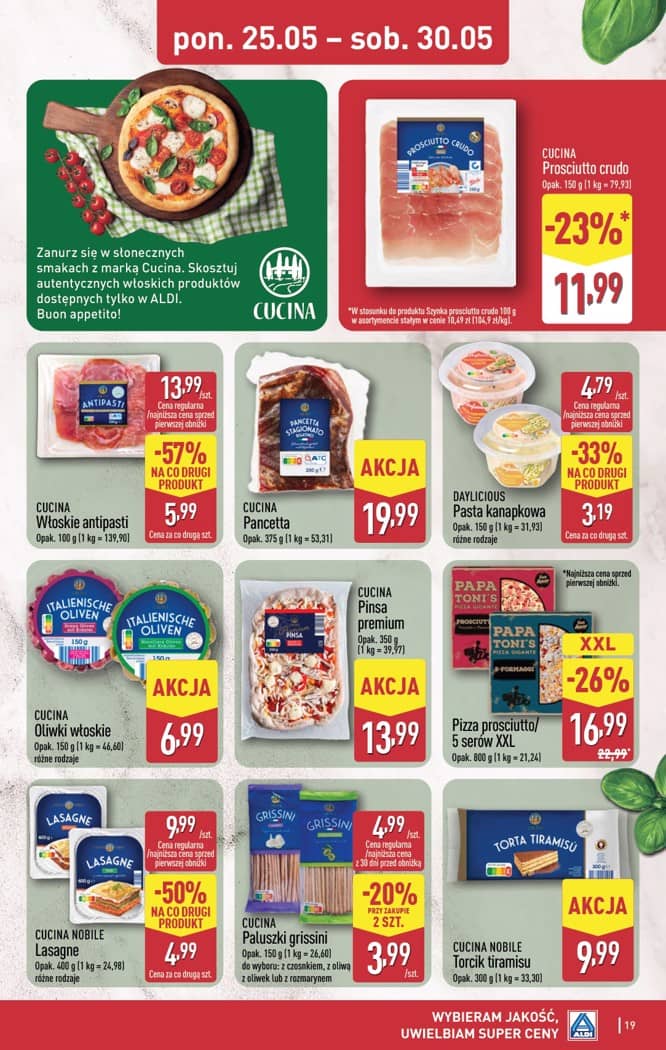 Aldi - Pełna oferta od poniedziałku 25.05 do soboty 30.05 19 puslapis