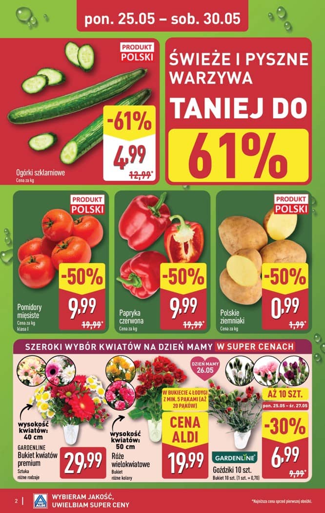Aldi - Pełna oferta od poniedziałku 25.05 do soboty 30.05 2 puslapis
