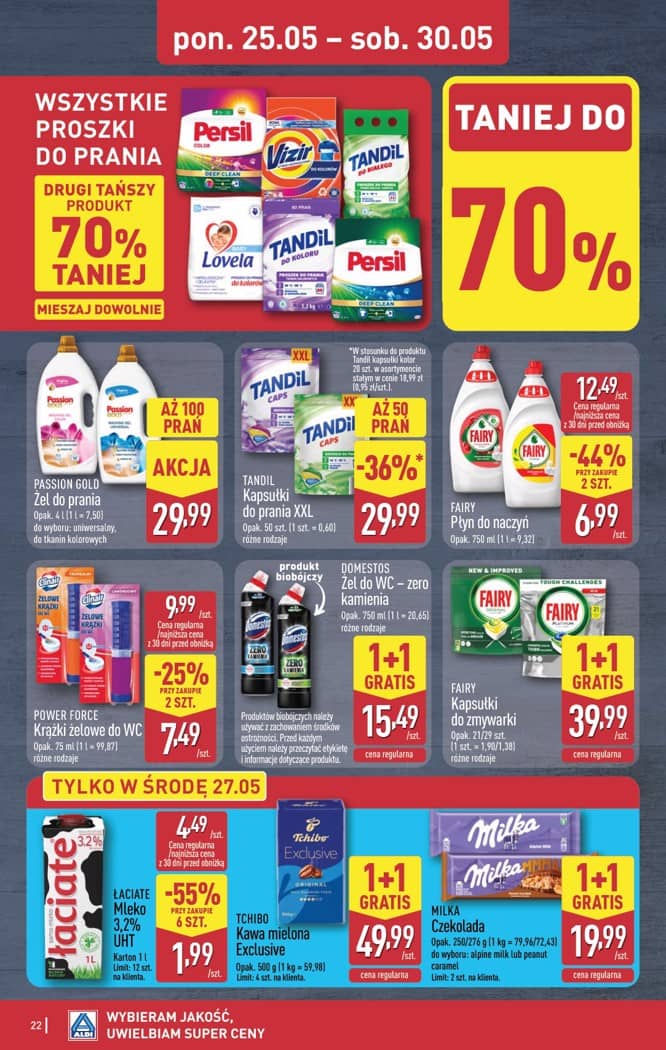 Aldi - Pełna oferta od poniedziałku 25.05 do soboty 30.05 22 puslapis