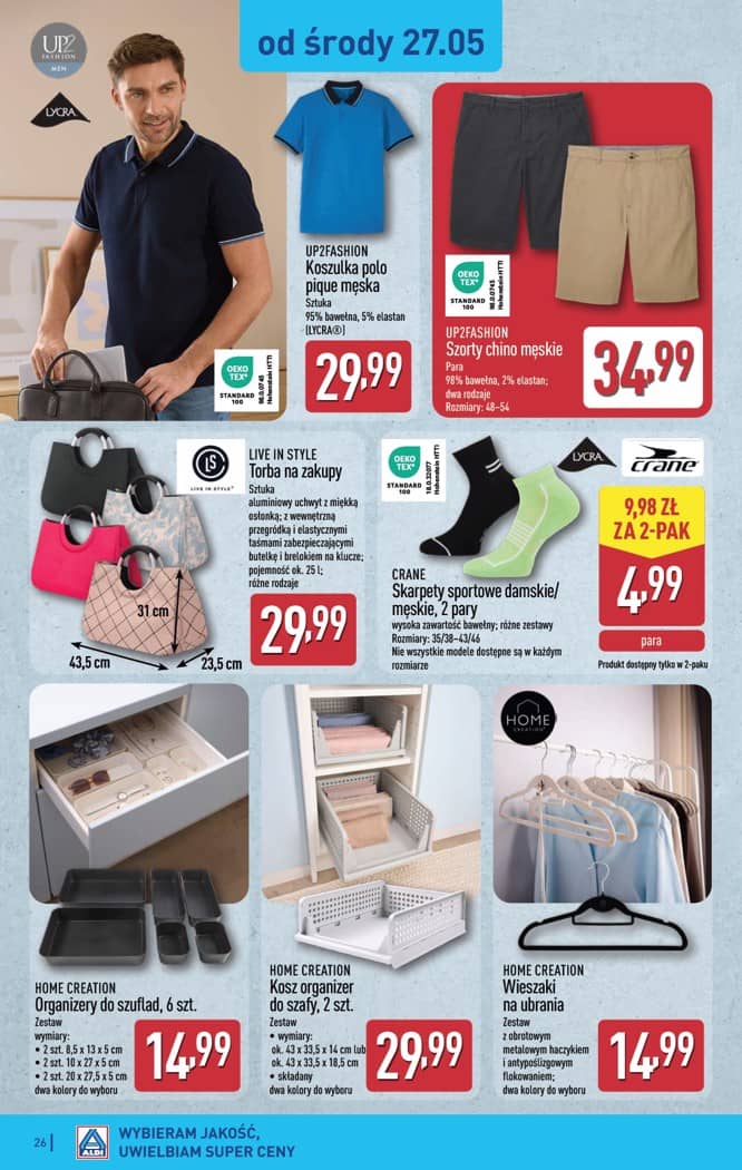 Aldi - Pełna oferta od poniedziałku 25.05 do soboty 30.05 26 puslapis