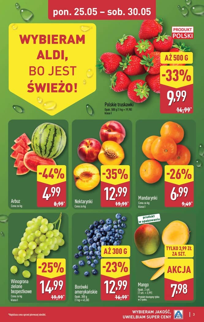 Aldi - Pełna oferta od poniedziałku 25.05 do soboty 30.05 3 puslapis