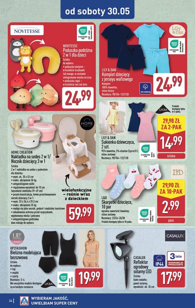 Aldi - Pełna oferta od poniedziałku 25.05 do soboty 30.05 34 puslapis