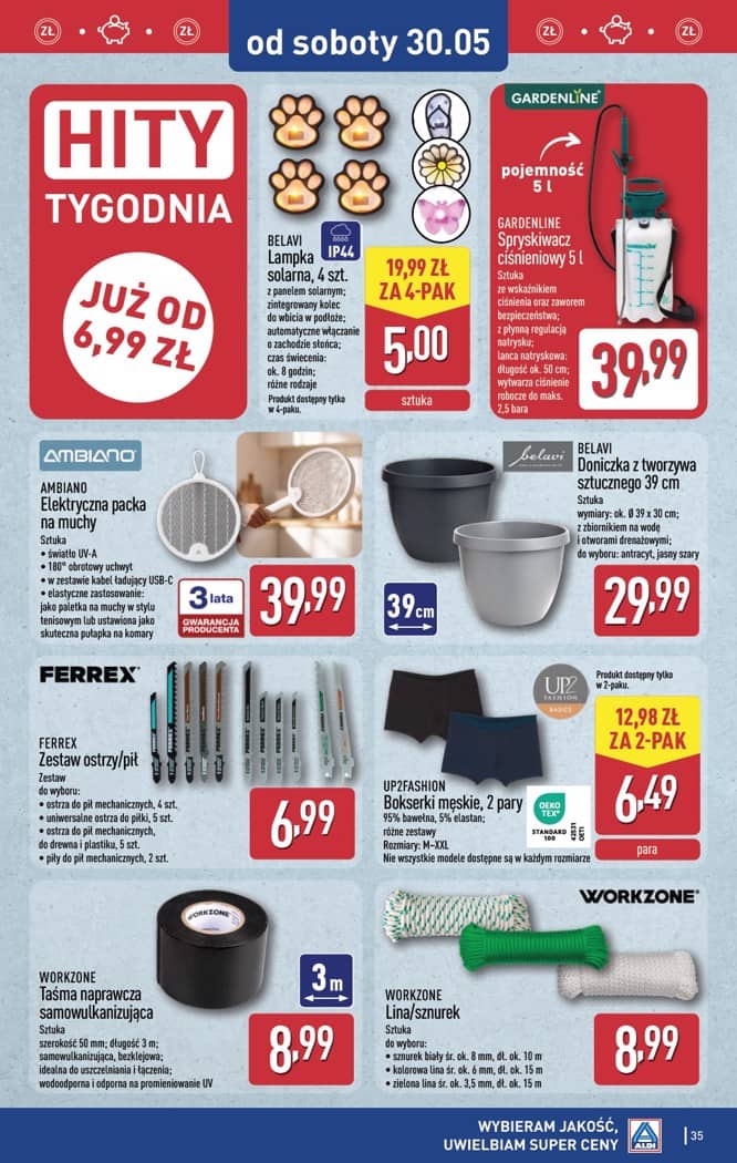Aldi - Pełna oferta od poniedziałku 25.05 do soboty 30.05 35 puslapis