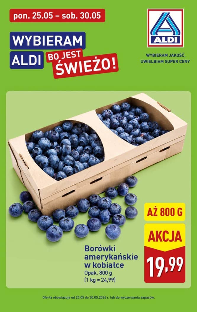 Aldi - Pełna oferta od poniedziałku 25.05 do soboty 30.05 7 puslapis