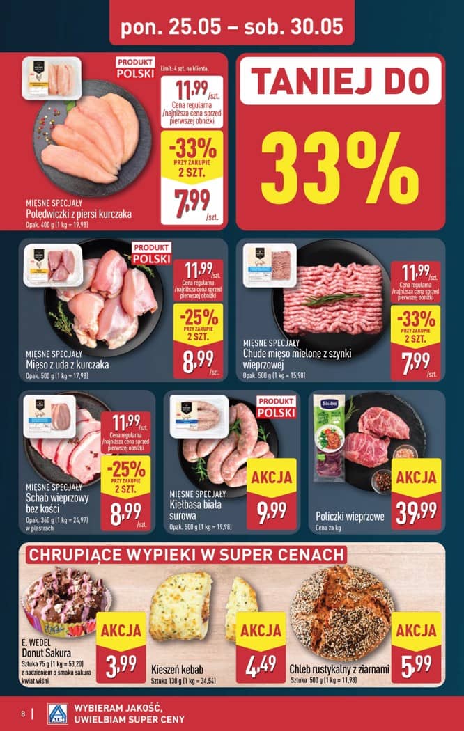 Aldi - Pełna oferta od poniedziałku 25.05 do soboty 30.05 8 puslapis