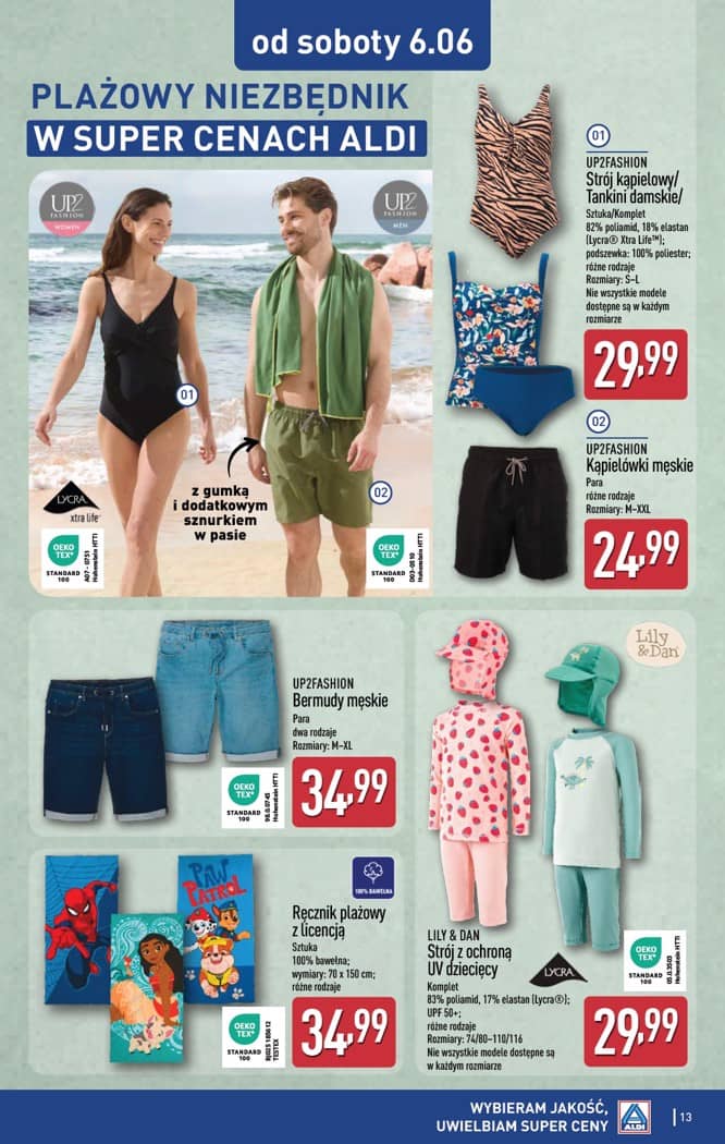 Aldi - Artykuły przemysłowe i tekstylia od środy 3.06 i od soboty 6.06 13 puslapis