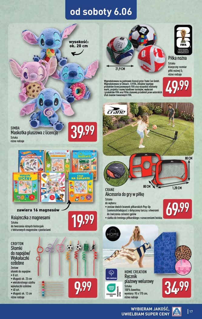 Aldi - Artykuły przemysłowe i tekstylia od środy 3.06 i od soboty 6.06 17 puslapis