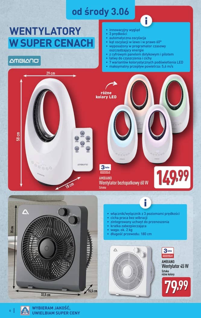 Aldi - Artykuły przemysłowe i tekstylia od środy 3.06 i od soboty 6.06 6 puslapis
