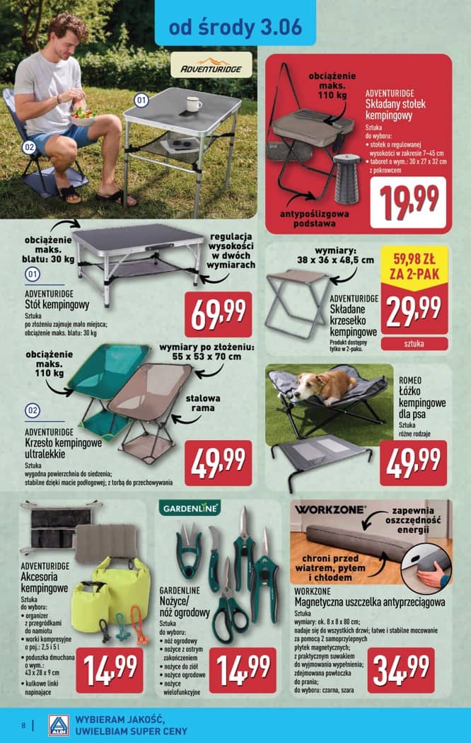 Aldi - Artykuły przemysłowe i tekstylia od środy 3.06 i od soboty 6.06 8 puslapis