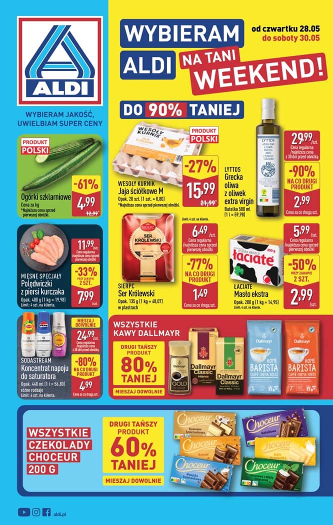 Aldi - Oferta weekendowa od czwartku 28.05 do soboty 30.05 1 puslapis