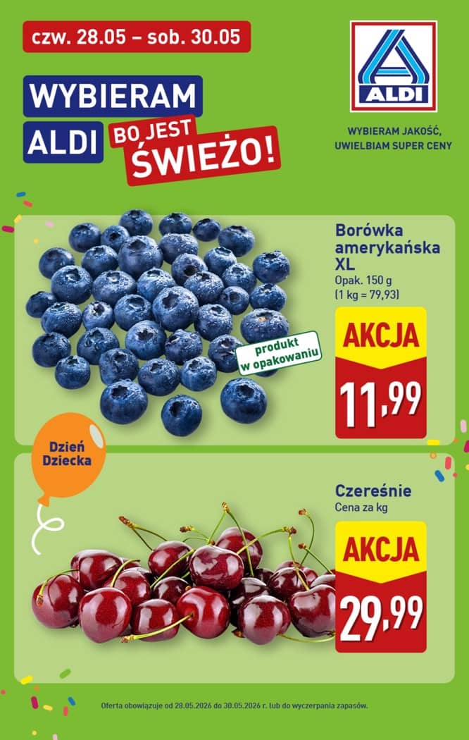 Aldi - Oferta weekendowa od czwartku 28.05 do soboty 30.05 7 puslapis