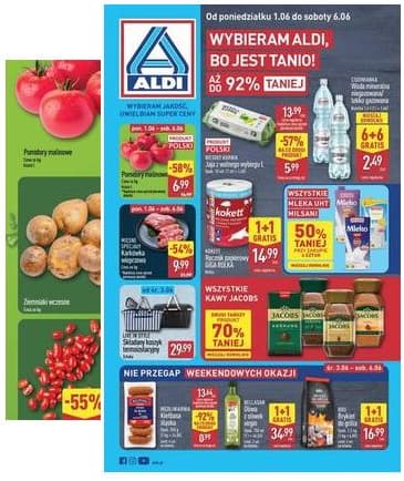 Aldi - Pełna oferta od poniedziałku 1.06 do soboty 6.06 2026-06-01 – 2026-06-06