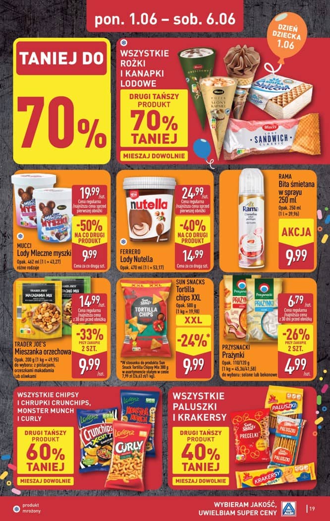 Aldi - Pełna oferta od poniedziałku 1.06 do soboty 6.06 19 puslapis