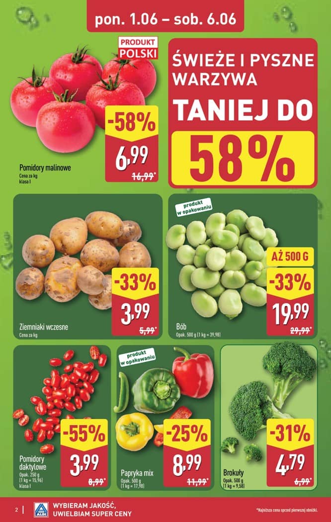 Aldi - Pełna oferta od poniedziałku 1.06 do soboty 6.06 2 puslapis