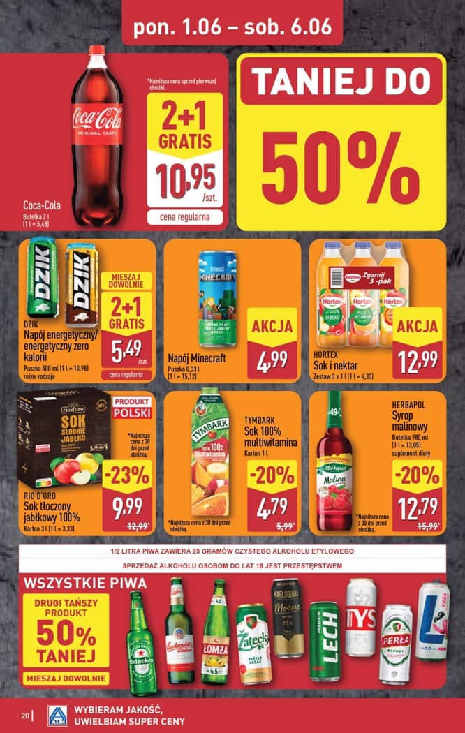 Aldi - Pełna oferta od poniedziałku 1.06 do soboty 6.06 20 puslapis