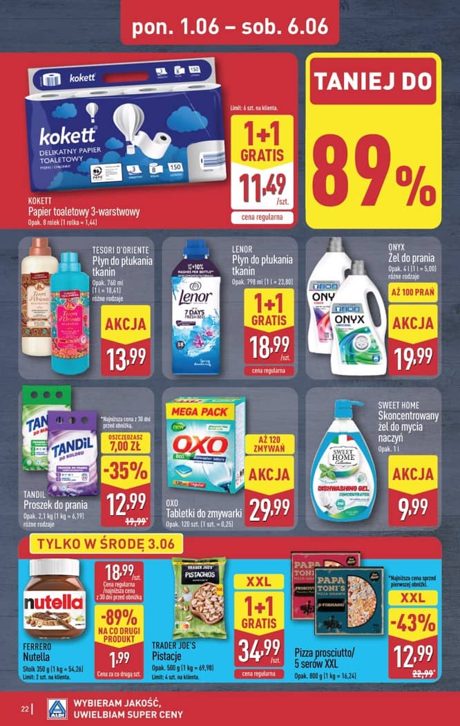 Aldi - Pełna oferta od poniedziałku 1.06 do soboty 6.06 22 puslapis