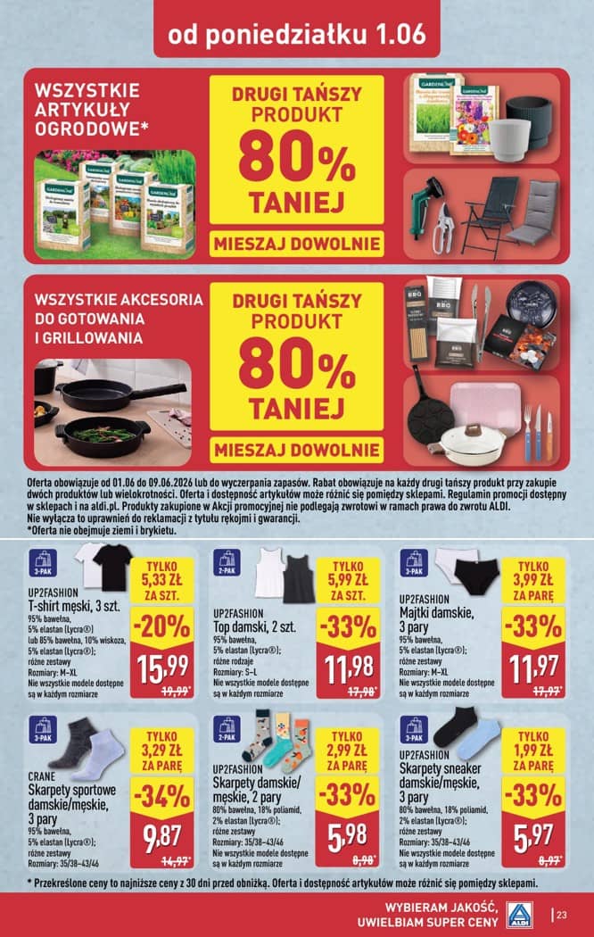 Aldi - Pełna oferta od poniedziałku 1.06 do soboty 6.06 23 puslapis