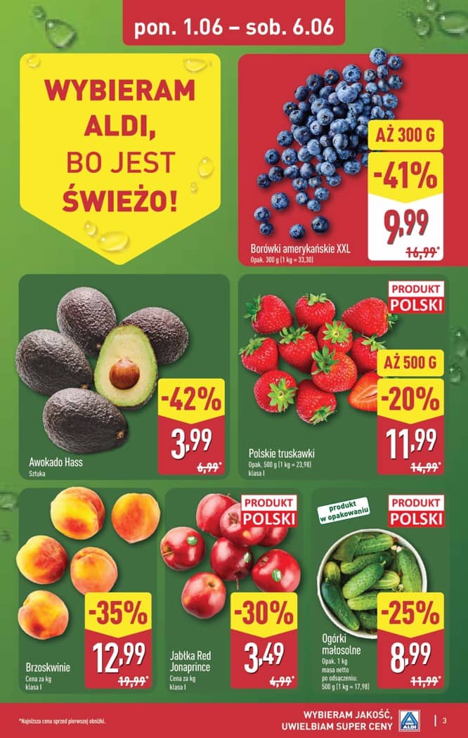 Aldi - Pełna oferta od poniedziałku 1.06 do soboty 6.06 3 puslapis