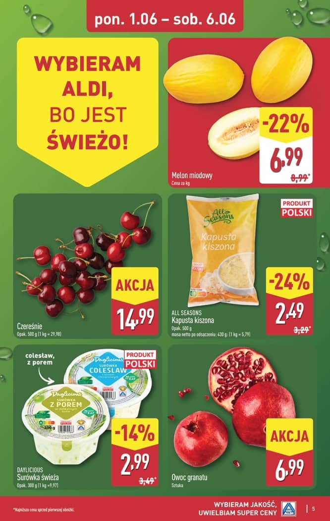 Aldi - Pełna oferta od poniedziałku 1.06 do soboty 6.06 5 puslapis