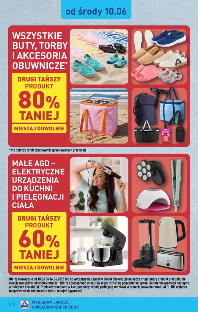 Aldi - Artykuły przemysłowe i tekstylia od środy 10.06 i od soboty 13.06 2 puslapis