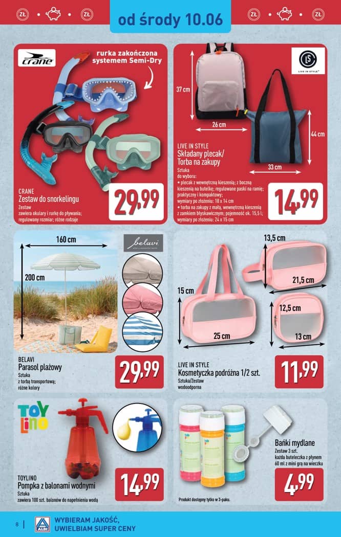 Aldi - Artykuły przemysłowe i tekstylia od środy 10.06 i od soboty 13.06 8 puslapis