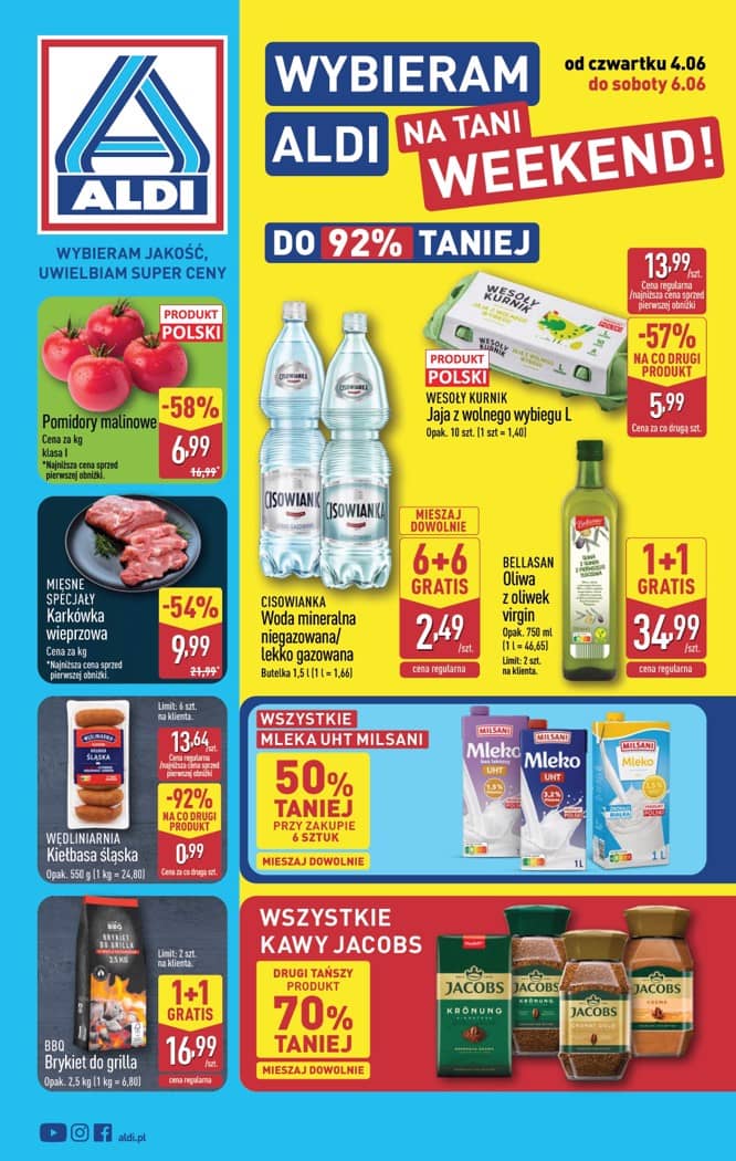 Aldi - Oferta weekendowa od czwartku 4.06 do soboty 6.06 1 puslapis