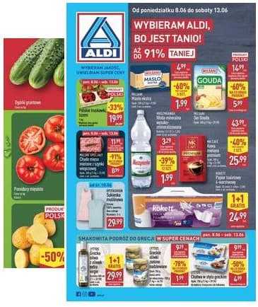 Aldi - Pełna oferta od poniedziałku 8.06 do soboty 13.06 2026-06-08 – 2026-06-13