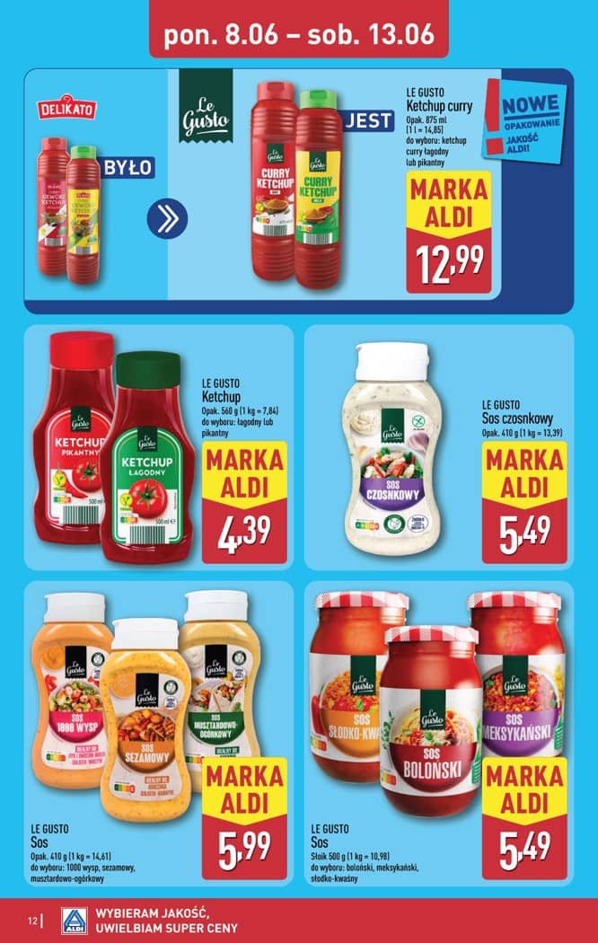 Aldi - Pełna oferta od poniedziałku 8.06 do soboty 13.06 12 puslapis