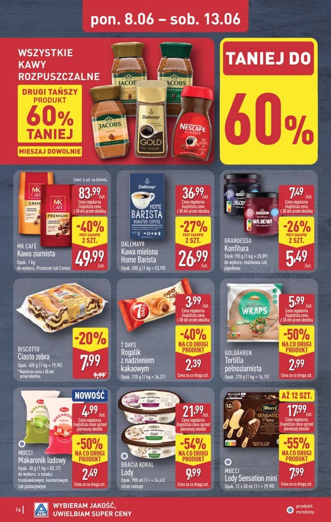 Aldi - Pełna oferta od poniedziałku 8.06 do soboty 13.06 14 puslapis